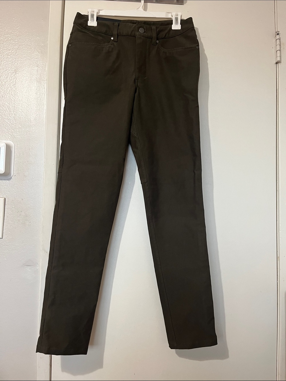 Lululemon ABC Pants Slim Stretch Pants in Dark Olive